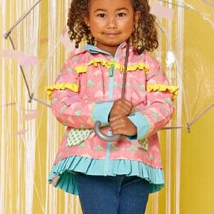 Matilda Jane Umbrella Print Rain Jacket sz 8